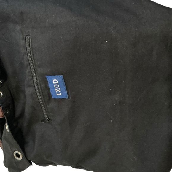 Izod Black & Red Messenger Bag Book Bag Shoulder Bag with adjustable Detachable - Picture 7 of 7